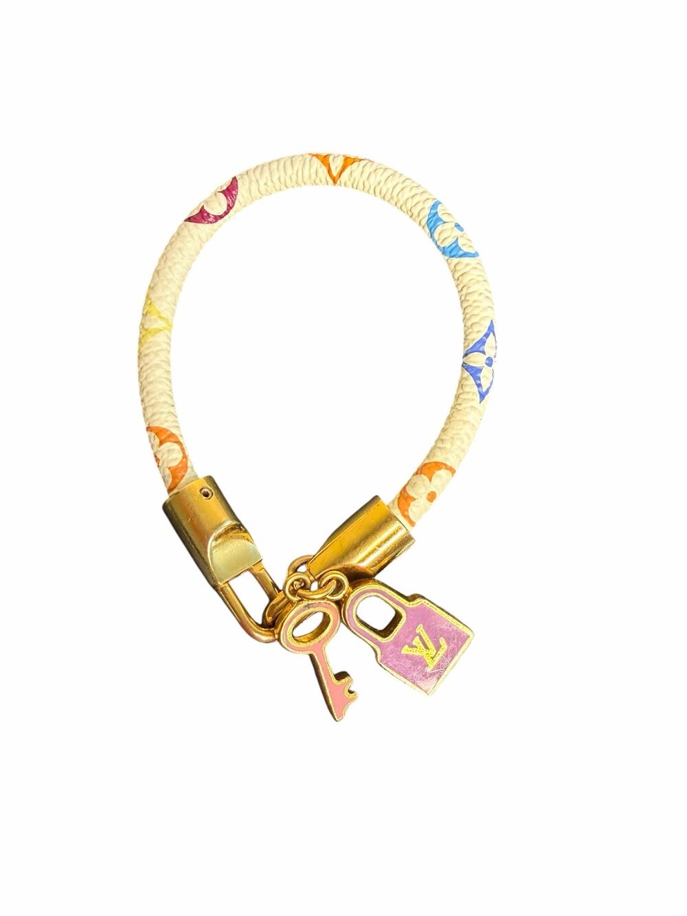 Louis Vuitton x Takashi Murakami Luck It Monogram Multicolor Charm Bracelet